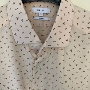 Reiss Floral Slim Dress-shirt Men’s XL